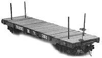 28' Narrow Gauge Flatcar -- Carter Bros.