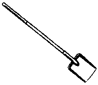 Shovel (Unpainted Metal Casting pkg(4)