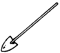 Spade (Unpainted Metal Casting pkg(4)