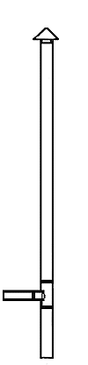 Smoke Jack -- Tall-Wall Mount