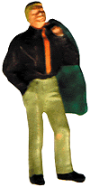 Pedestrian -- Man w/Jacket Over Shoulder