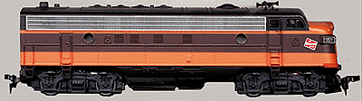 Diesel EMD FP7A Powered -- Milwaukee Road #104-A