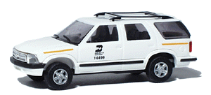 American Trucks - 1997 Chevrolet Blazer w/Railroad Markings -- Burlington Northern (white, black lettering)