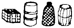 Barrels, Boxes & Sacks -- Assortment pkg(8)