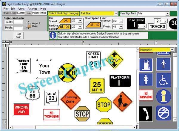 Highway & Railway Sign Creator Software CD-2