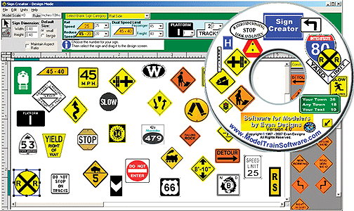 Highway & Railway Sign Creator Software CD-1