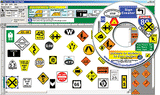 Highway & Railway Sign Creator Software CD-1