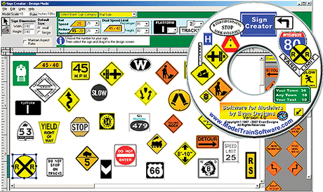 Highway & Railway Sign Creator Software CD-1