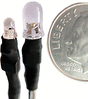 LED Lights 3mm Universal 7-19 Volt AC, DC, DCC pkg(5) -- Red-1