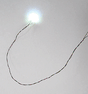 Surface Mount/SMD-Chip LED w/8"  20.3cm Wire Lead -- Warm Whtie 6-19 Volt AC/DC - 3.3 x 1.6 x .8mm pkg(5)-1