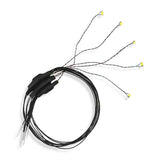 Surface Mount/SMD-Chip LED w/8"  20.3cm Wire Lead -- Warm Whtie 6-19 Volt AC/DC - 3.3 x 1.6 x .8mm pkg(5)-2