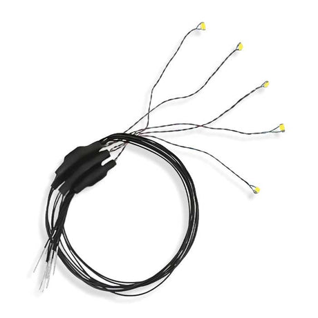 Surface Mount/SMD-Chip LED w/8"  20.3cm Wire Lead -- Cool White 6-19 Volt AC/DC - 3.3 x 1.6 x .8mm pkg(5)