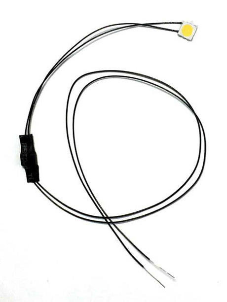 Mega Chip LED High Brightness SMD Style w/8"  20.3cm Wire Leads -- Warm White 3/16 x 3/16 x 1/16"  5 x 5 x 2mm 7-19V AC or DC pkg(5)-1