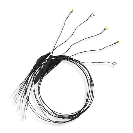 Nano Chip LED w/8"  20.3cm Wire Leads - 7-19V AC or DC pkg(5) -- Warm White-2