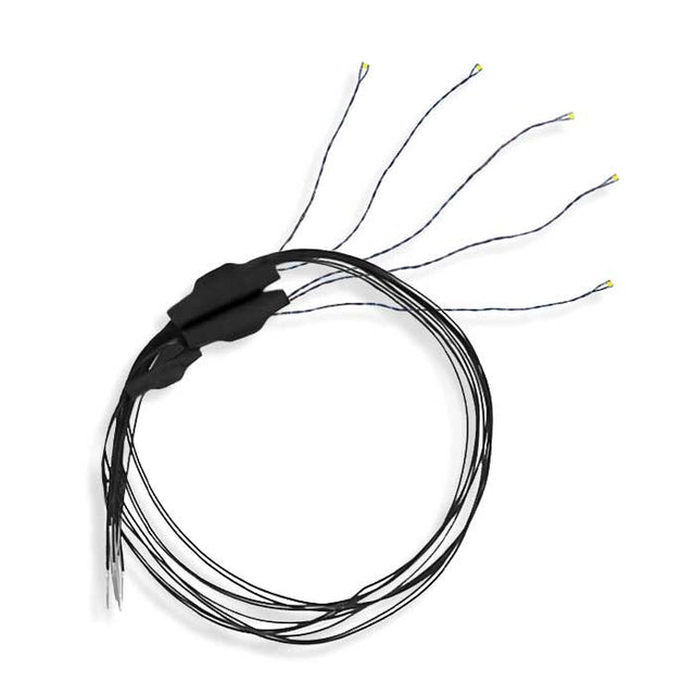Flashing Pico Chip LED -- Red w/8" 20.3cm Wire Leads - 7-19V AC or DC pkg(5)
