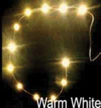 12 LED Chip String -- Warm White, 12-18V AC/DC, 1.6 x 3.2mm LEDs