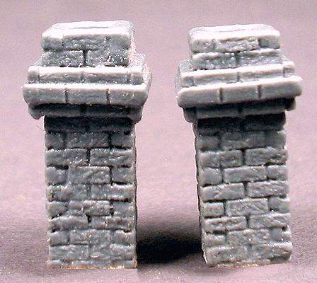 Brick Chimney (Unpainted Resin Casting pkg(2)