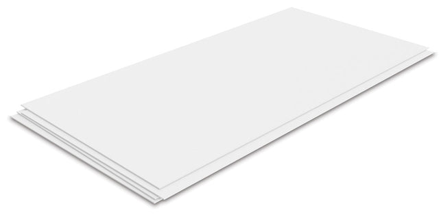 Styrene Sheet - Plain - 12 x 24"  30.5 x 61cm -- .060"  .15cm