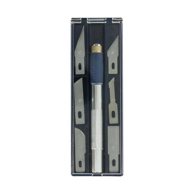 #2 Soft Grip Knife Set -- Knife and 1 Each #2, #18, #19 ,#22, #24, #68, #15 Saw & #27 Saw Blades, Case