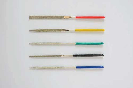 Mini Diamond Files - Jeweltool -- 5 Different Profiles, 100mm Long-1