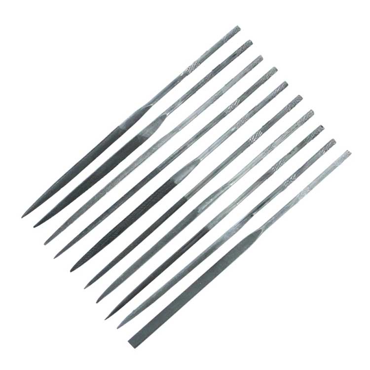 Medium-Cut Needle File Set - Jeweltool -- 10 Different Profiles