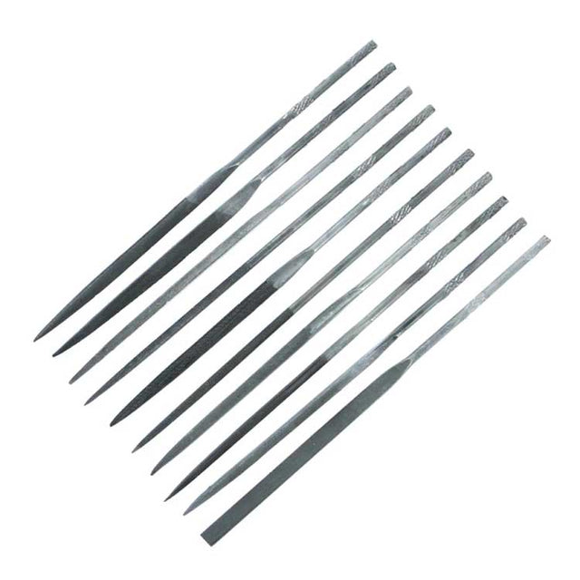 Medium-Cut Needle File Set - Jeweltool -- 10 Different Profiles