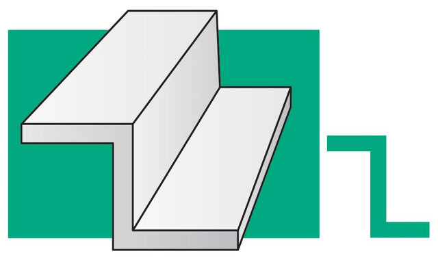 Z Channel Styrene Strips 14"  35cm -- .100"  2.5mm pkg(4)