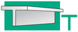14" Styrene T-Beam/Column -- .056 x .019" pkg(4)