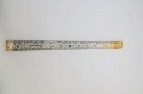 12" Steel Ruler -- Imperial & Metric 1"  25mm Wide-1