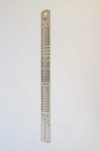 12" Steel Ruler -- Imperial & Metric 1"  25mm Wide-2