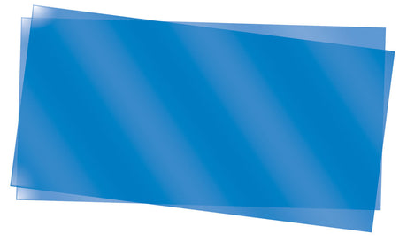 Transpartent Sheets pkg(2) - .010 x 6 x 12"  .025 x 15.2 x 30.5cm -- Blue