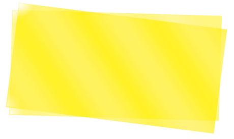 Transpartent Sheets pkg(2) - .010 x 6 x 12"  .025 x 15.2 x 30.5cm -- Yellow