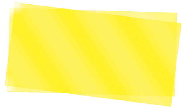 Transpartent Sheets pkg(2) - .010 x 6 x 12"  .025 x 15.2 x 30.5cm -- Yellow