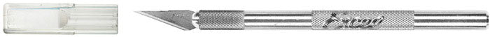 K1 Round Aluminum Handle Knife -- Carded with Safety Cap & 5 #20011 Blades