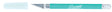 K18 Grip-On Non-Roll Soft Handle Knife -- Green, Carded w/Safety Cap
