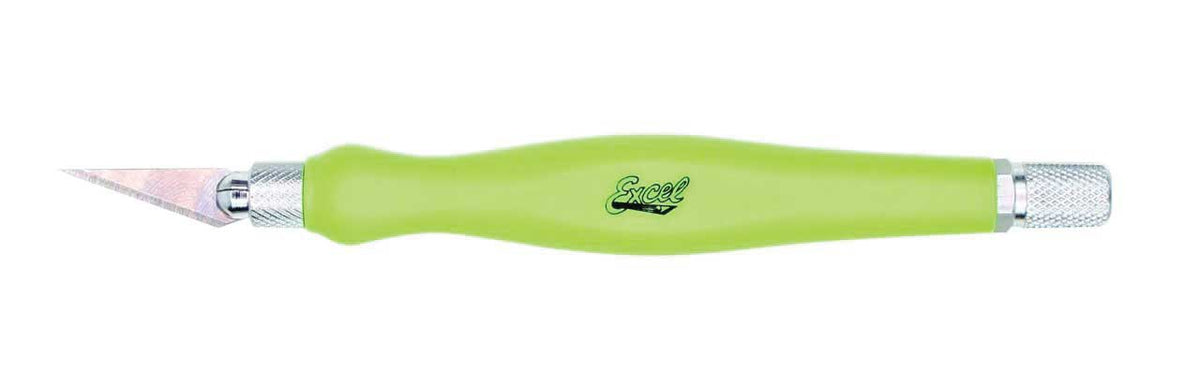 K26 Fit Grip Knife -- With 11 Blade and Safety Cap (green)