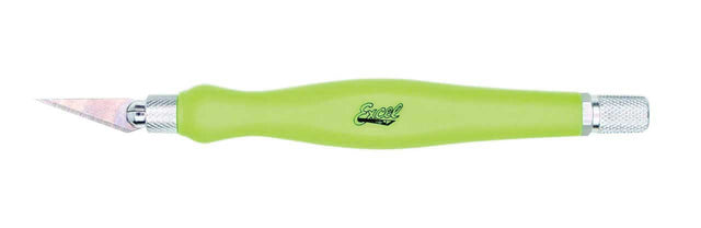K26 Fit Grip Knife -- With 11 Blade and Safety Cap (green)