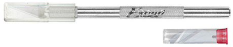 K1 Round Aluminum Handle Knife -- Carded with Safety Cap & 5 Assorted Blades