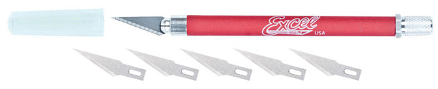 K18 Grip-On Non-Roll Soft Handle Knife -- Carded w/Safety Cap & (5) #20011 Blades