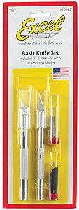 Basic Knife Set -- #1 & #2 Knives w/10 Assorted Blades