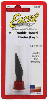 Light-Duty Replacement Blades (Fit K1, K3, K17, K18, K30 & K40 Handles) -- Super Sharp, Double-Honed pkg(5) Carded