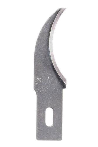 Medium & Heavy Duty Replacement Blades (Fit K2, K5 & K6 Handles) -- Concave Carving Blade pkg(5) Carded