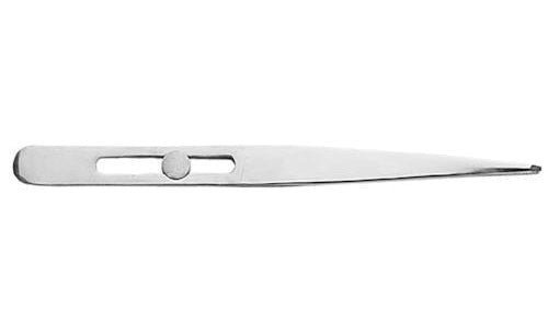 Stainless Steel Tweezers -- 4-3/4" Slide Lock Pointed, Carded
