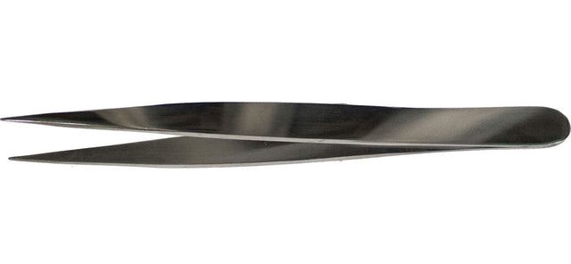 Stainless Steel Tweezers -- 4-3/4" Sharp Pointed, Carded