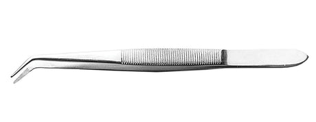 Stainless Steel Tweezers -- 6" Curved Point, Carded