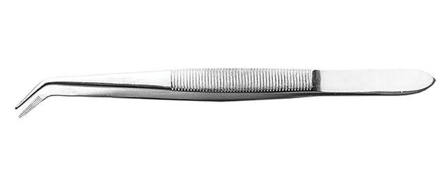 Stainless Steel Tweezers -- 6" Curved Point, Carded
