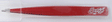 Hollow Handle Fine Point Tweezers -- Red