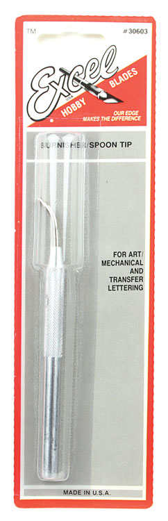 Aluminum Handle Burnisher -- Spoon Tip 1/8", Carded