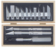 Knife Sets -- Wooden Box Craftsman Set, Carded