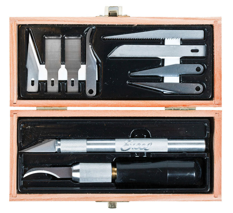 Knife Sets -- Wooden Box Handyman Set, Carded